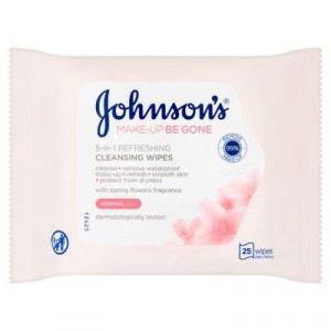 Johnson’s Make-Up Be Gone 5-In-1 Refreshing Cleansing Wipes 25 Wipes