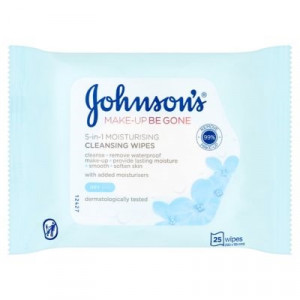 Johnson’s Make-Up Be Gone 5-In-1 Moisturising Cleansing Wipes 25 Wipes