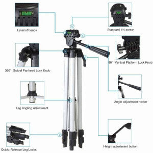 Tripod-330A Pro 3 Way Head Camera Stand