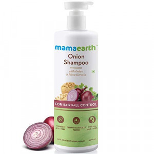 Mamaearth Onion Hair Fall Shampoo for Hair Growth & Hair Fall Control, with Onion Oil & Plant Keratin 250ml