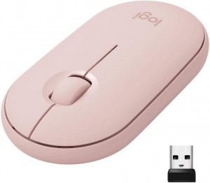 Logitech M350 Pebble Rose Wireless Mouse