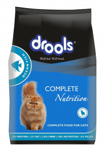 Drools Adult Complete Nutrition 1+ Year Dry Cat Food Ocean Fish - 1.2kg