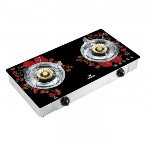 Walton  WGS-GDB10 LPG/NG Gas Stove Glass Top Double Burner