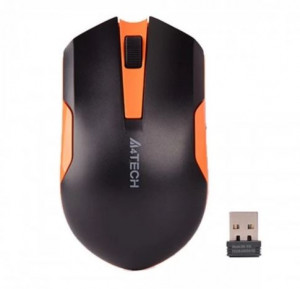 A4TECH G3-200/200N Black & Orange Wireless Mouse