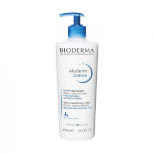 Bioderma Atoderm Ultra Nourishing Cream for Normal To Dry Sensitive Skin - 500ml