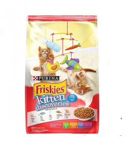 Purina Friskies Kitten Discoveries Dry Food Tuna Chicken Milk & Vegetables Flavours - 400gm