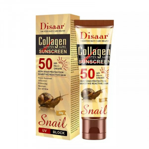 Disaar Collagen Snail Sunscreen Face Body Skin Care SPF50++ 50ml