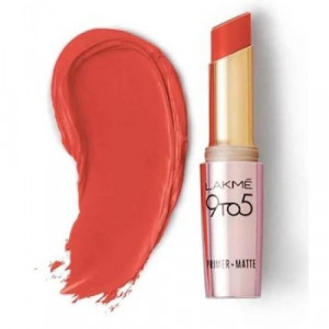 Lakmé 9 To 5 Primer + Matte Lip Color Brick Blush