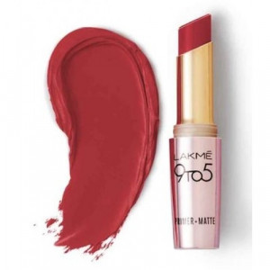 Lakmé 9 To 5 Primer + Matte Lip Color Cherry Chic