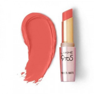 Lakmé 9 To 5 Primer + Matte Lip Color Coral Date