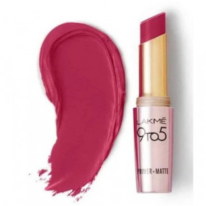 Lakmé 9 To 5 Primer + Matte Lip Color Maroon Mix