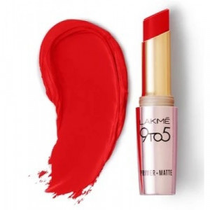 Lakmé 9 To 5 Primer + Matte Lip Color Red Twist