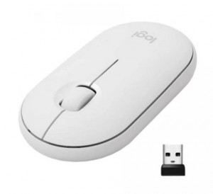 Logitech M350 Pebble Off-White Wireless Mouse