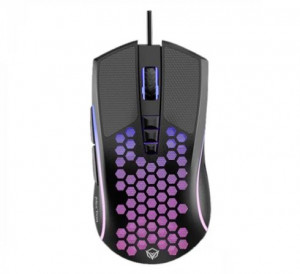 Meetion MT-GM015 Wired Black Lightweight Honeycomb Gaming Mouse