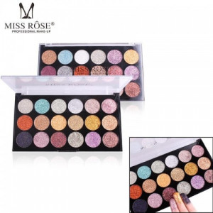 Miss Rose 18 Color Palette Sequin Glitter Eyeshadow