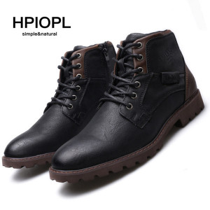 Man Boot Winter men boots ankle shoes warm snow boots