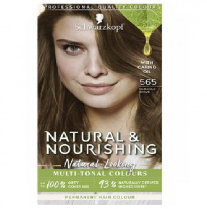 Schwarzkopf Natural & Nourish Permanent Hair Colour - 565 Dark Gold Brown