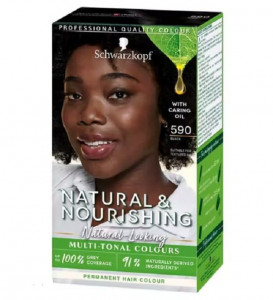 Schwarzkopf Natural & Nourish Permanent Hair Colour - 590 Black