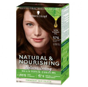 Schwarzkopf Natural & Nourishing Permanent Hair Colour - 576 Natural Red Brown