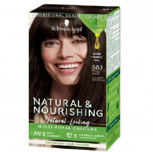 Schwarzkopf Natural & Nourishing Permanent Hair Colour - 583 Icy Dark Brown