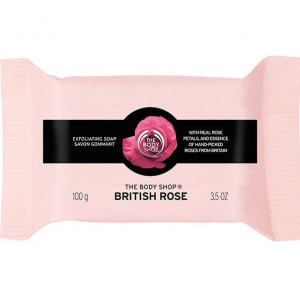 The Body Shop British Rose Exfoliating Soap Bar 100g