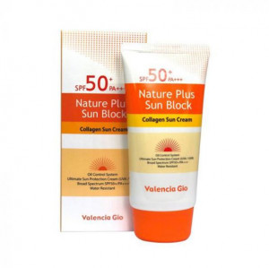 Valencia Gio Nature Plus Sun Block Collagen Sun Cream SPF 50+ - 70ml