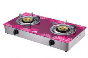 Walton WGS-GDC10 LPG/NG Gas Stove Glass Top Double Burner